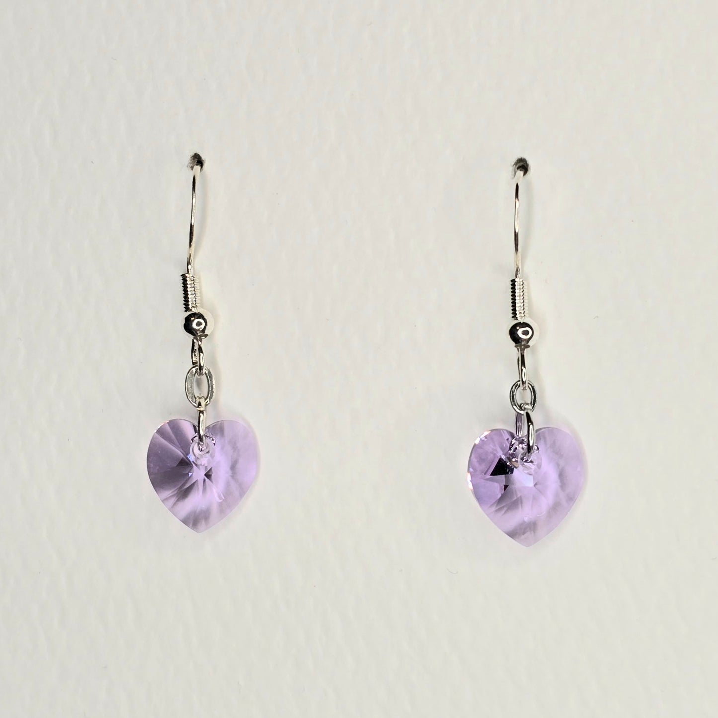 Swarovski Hearts - Lilac
